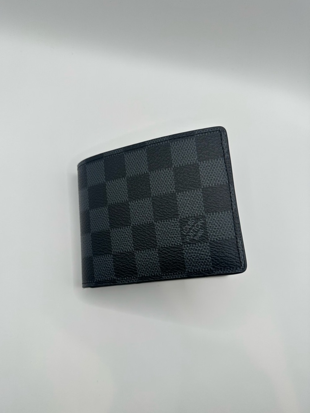 Louis Vuitton Damier Graphite Bifold Wallet Black Gray LV Men’s Leather Slim - Picture 4 of 5